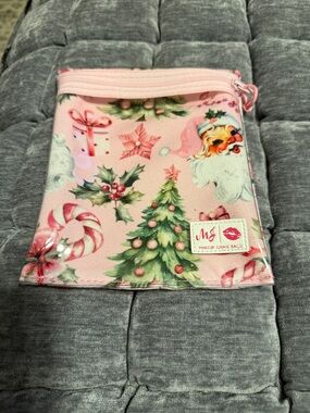 Makeup Junkie Bags Pink Holiday Cosmetic Pouch